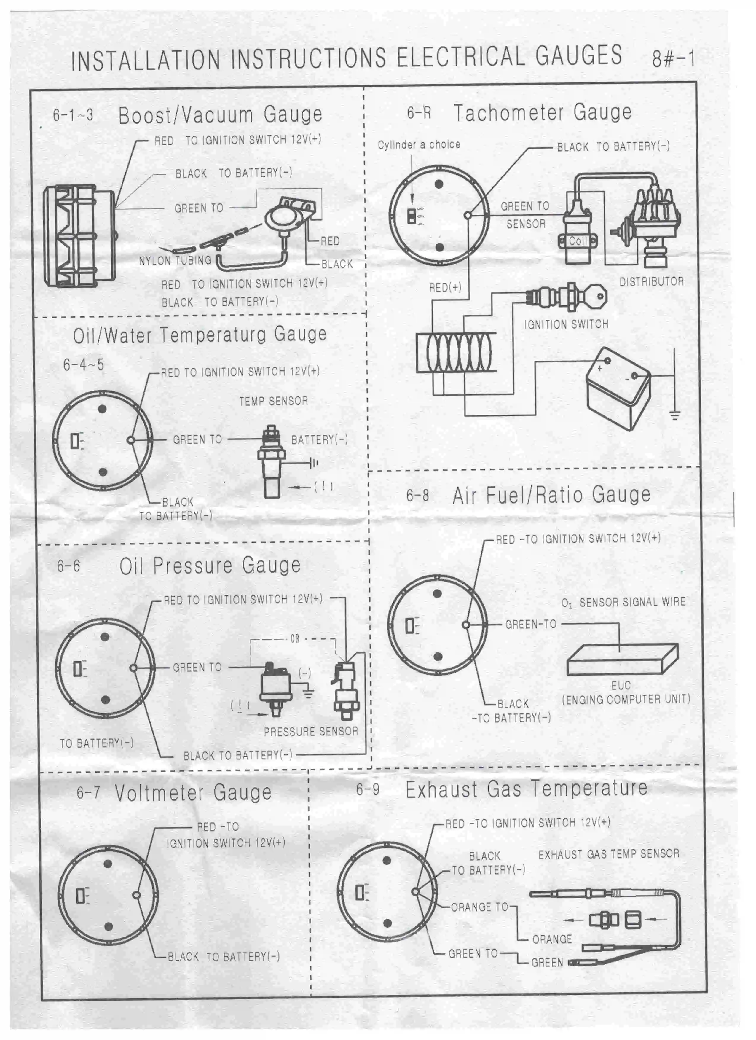 Dynoracing 2 &quotУФ фильтр 52 мм с выхлопного газа датчик температуры цифровой выхлопной