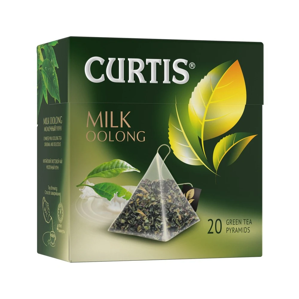 Чай зеленый в пирамидках CURTIS &quotMilk Oolong" 20 пирамидок с молочным вкусом - купить по