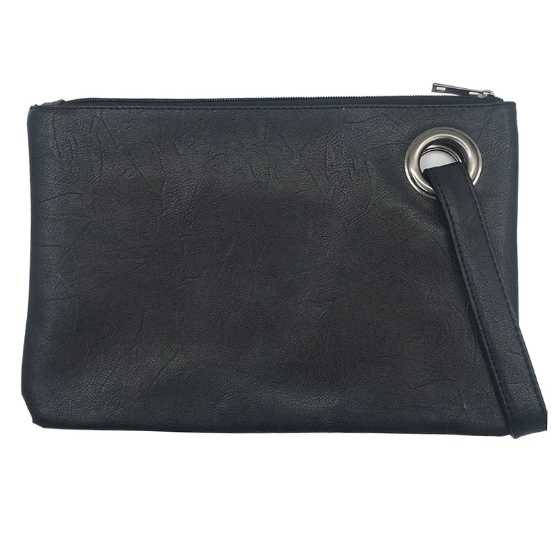 Black Дизайнерские сумки от известного бренда, женские сумки, одноцветные женские клатчи, кожаные женские конверты, клатчи, вечерние женские клатчи Ha - Цвет: Black