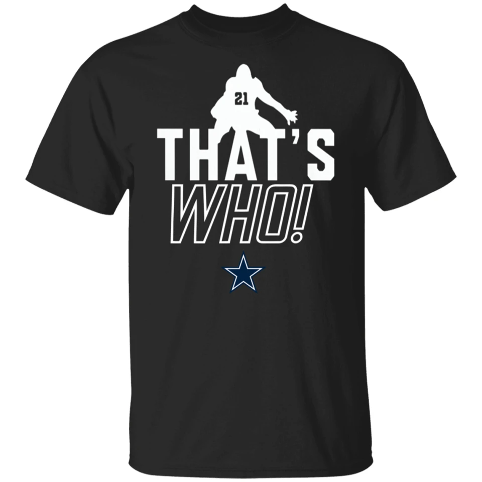 Ezekiel Elliott Zeke Who That'S футболка Классическая #2 черная M-Xxxl модная | Мужская одежда