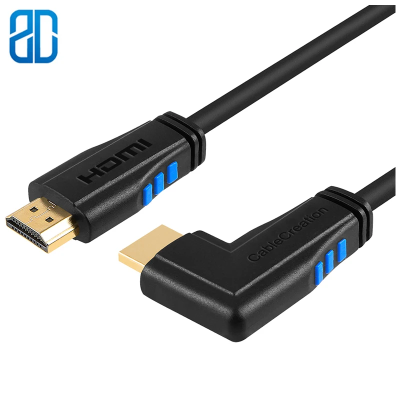 Кабель HDMI с прямым углом 270 градусов вертикальный правый 4K 2 0 кабель поддержка Ultra