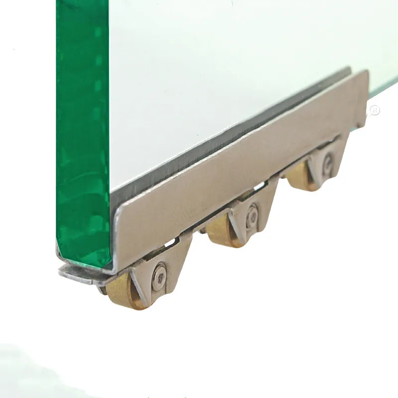 Безрамная стеклянная раздвижная дверь колесо зажим шкив душевая кабина 5 10 мм из