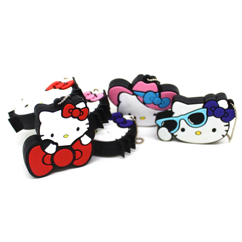 Милый USB флеш накопитель 4 ГБ 8 16 32 64 Kitty Cat карта памяти мультяшный 128 U диск|USB