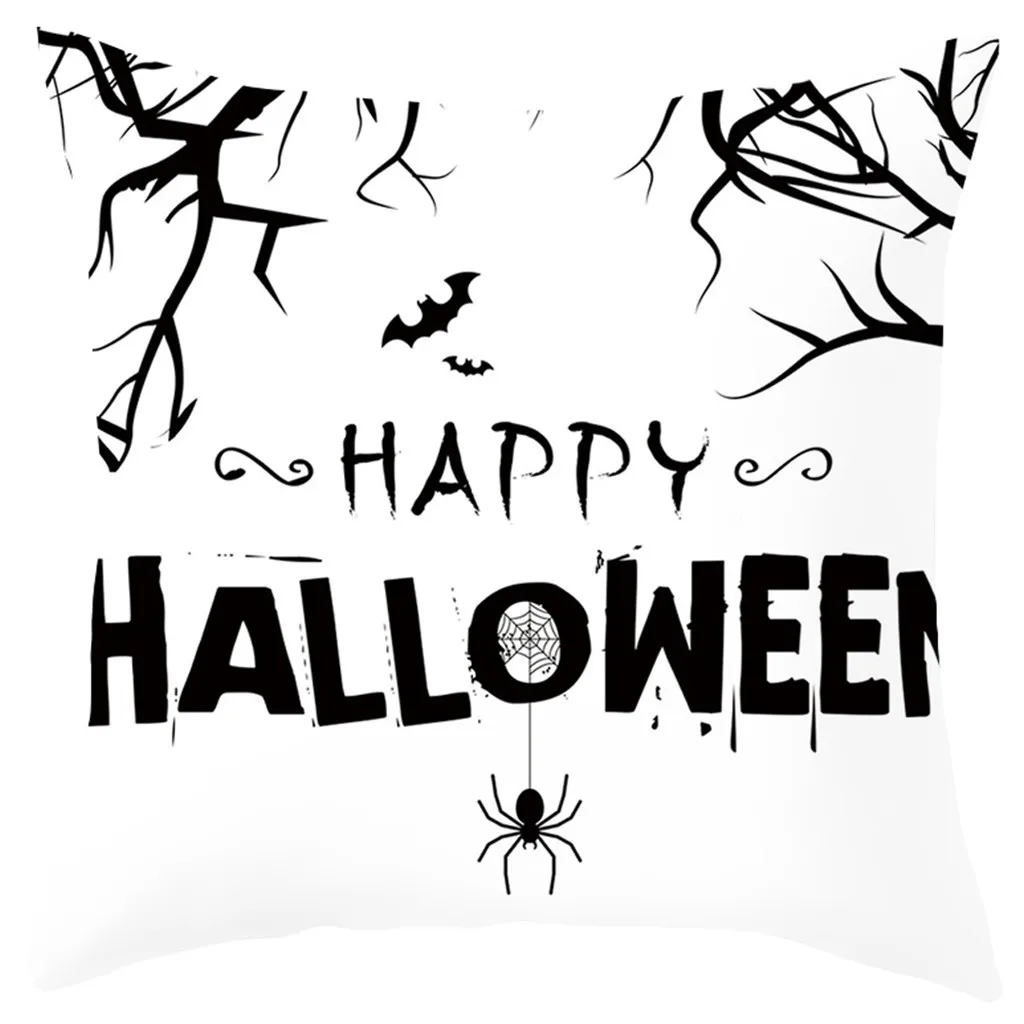 Чехол для подушки на Хэллоуин с изображением черепа Джека Кошмар перед