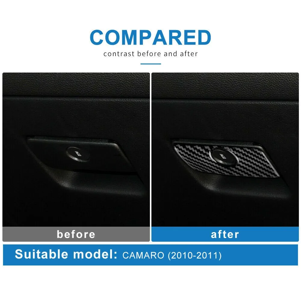 

1PCS Storage Box Handle Cover Accessories Co-pilot Decoration For Camaro 10-15 Useful