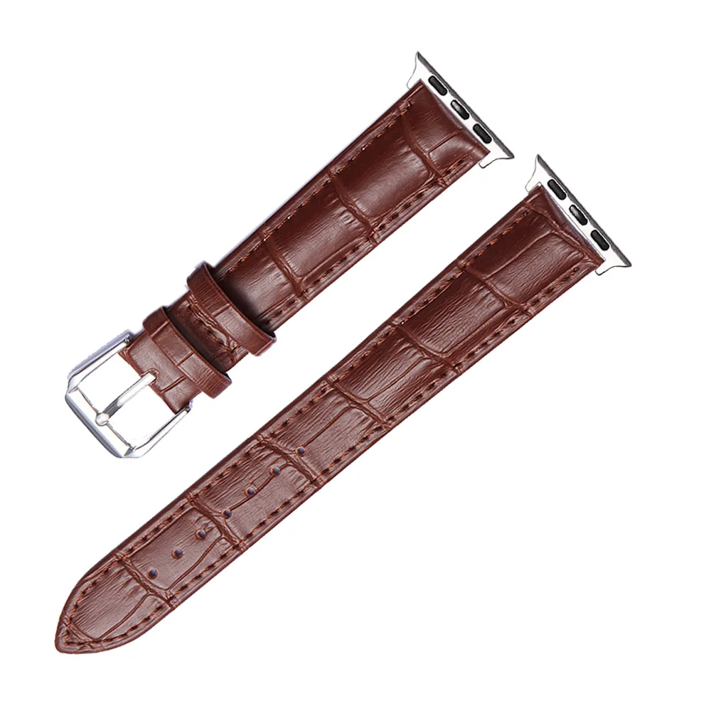 

Replacement Leather Apple Watchband for iWatch Series 1/2/3/4/5 Apple Leather Watch Band 38mm 40mm 42mm 44mm