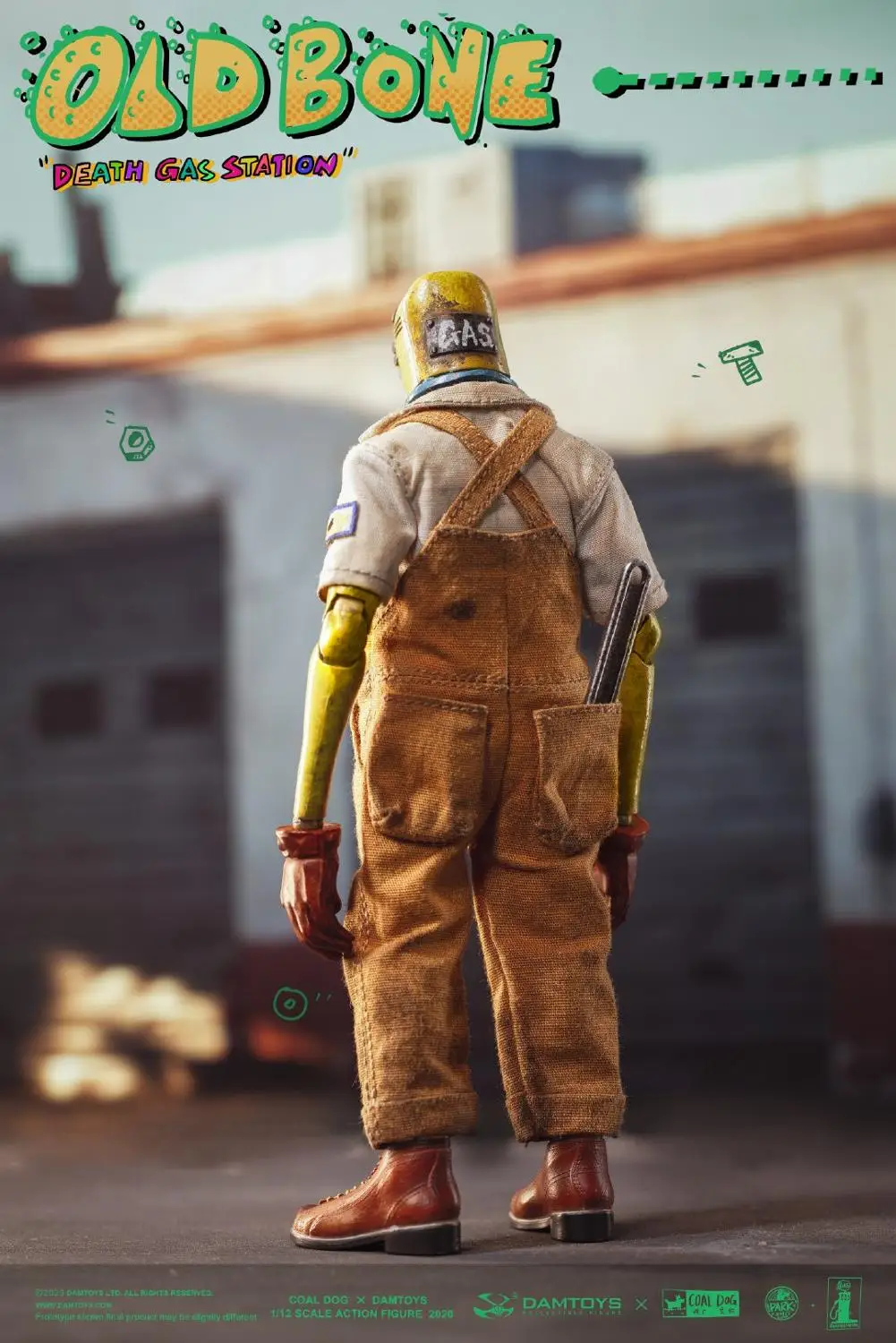 Игрушки DAM x COALDOG PES021 фигурка из АЗС Старая кость-смерть 1/12 | и хобби