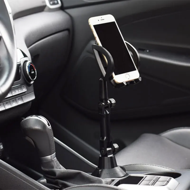 long arm universal 360 degree adjustable gooseneck cup holder cradle for cell phone cup holder stand cradle car mount free global shipping