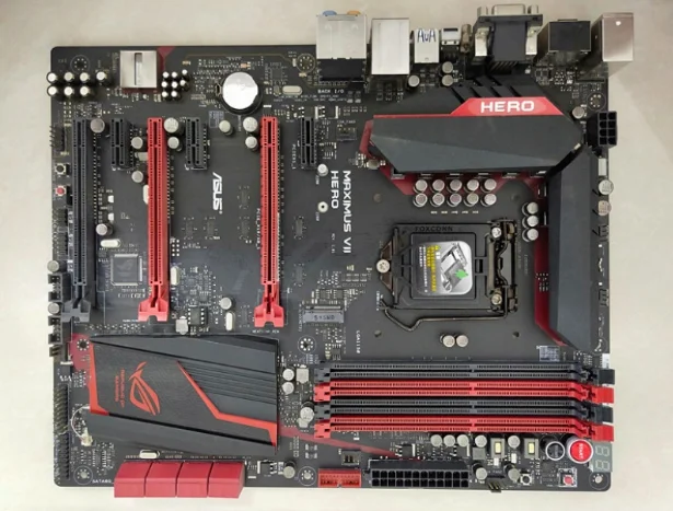 Оригинальная материнская плата для ASUS MAXIMUS VII HERO M7H DDR3 LGA 1150 I3 I5 I7 CPU USB2.0 USB3.0 32 Гб Z97