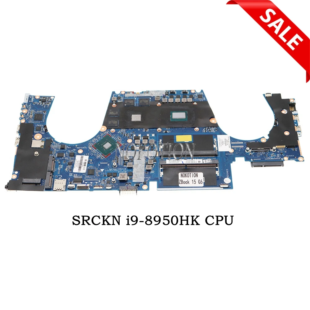 

NOKOTION L48458-001 daxw2cmby0 для HP Zbook 15 G6 материнская плата для ноутбука SRCKN i9-8950HK CPU + WX4150 Graphics