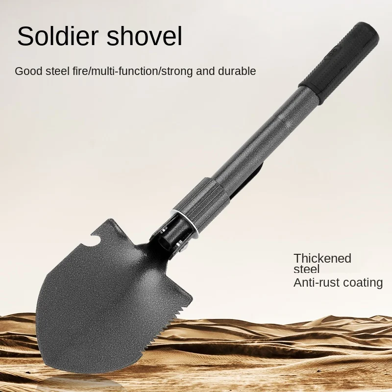

Shovel Multi-Functional Military Shovel Hoe Outdoor Equipment Outdoor Supplies Folding Military Shovel