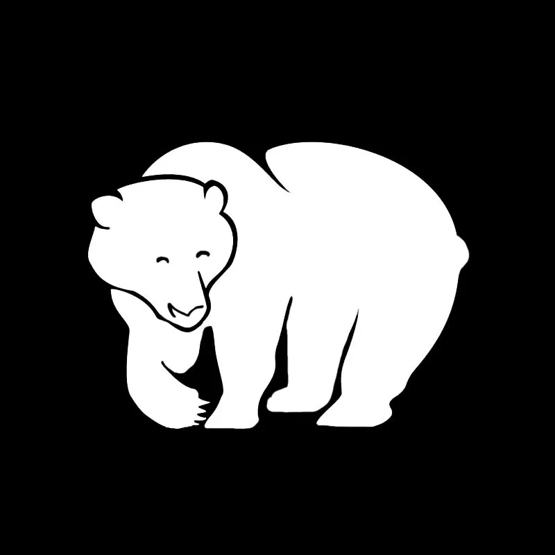 Nteresting Polar Bear для Авто/бампера/окна виниловая наклейка наклейки DIY Декор