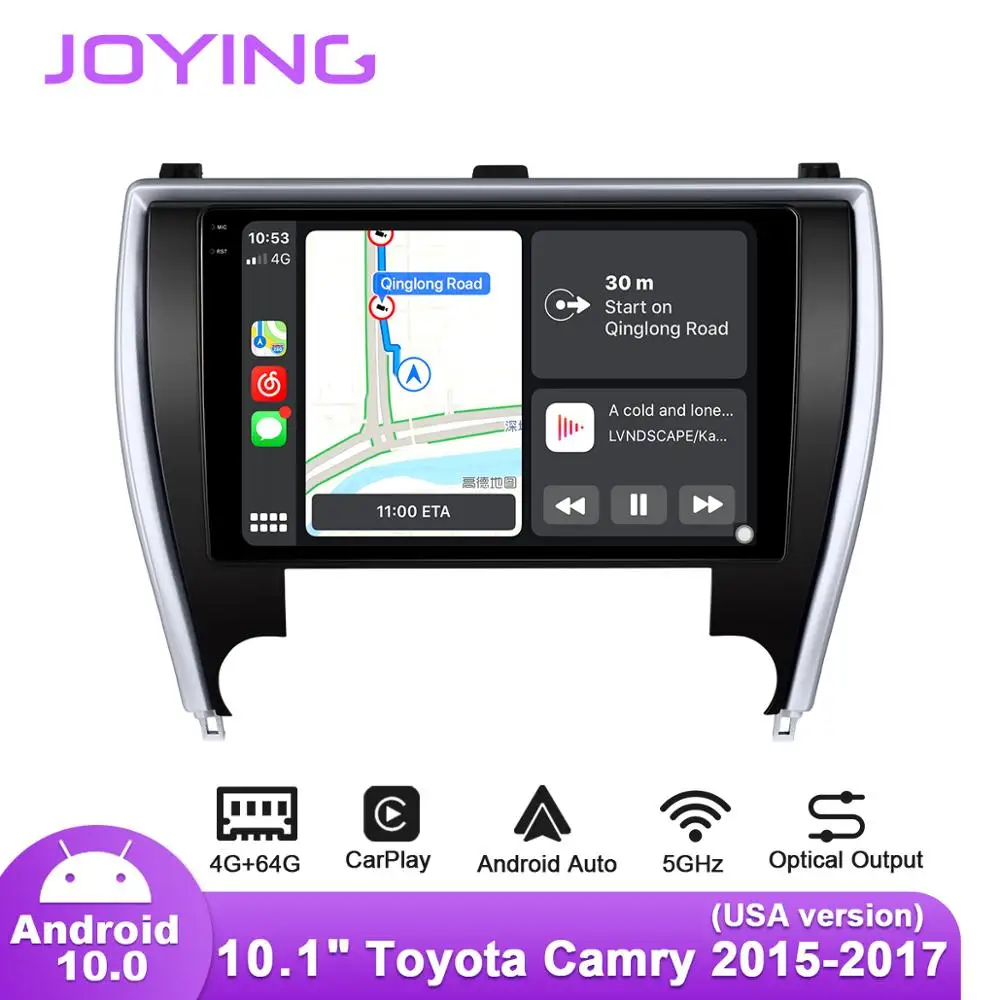 10 дюймовый Android автомобильный радиоприемник для Toyota Camry (США Версия) 2015 2017 GPS Carplay DSP
