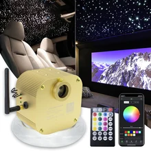 16W Twinkle Fiber Optic Starry Ceiling lighting kits Bluetooth APP Smart Music Control for Car roof star kid Room Ceiling Light