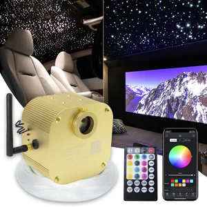 16w twinkle fiber optic starry ceiling lighting kits bluetooth app smart music control for car roof star kid room ceiling light free global shipping