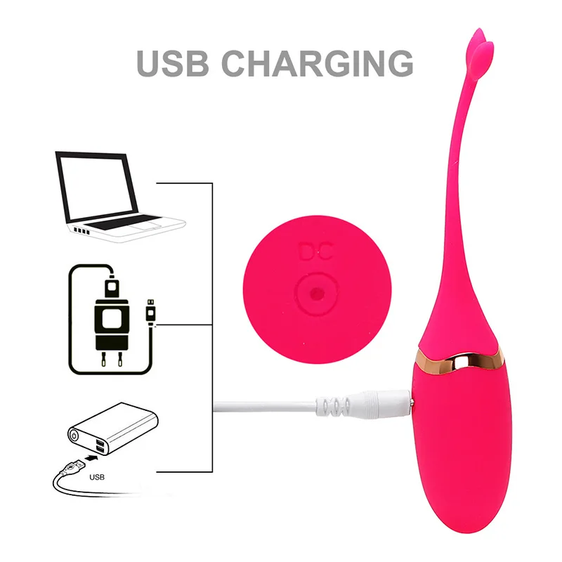 Популярный беспроводной USB-массажер для женщин sy998 с дистанционным управлением | - Фото №1
