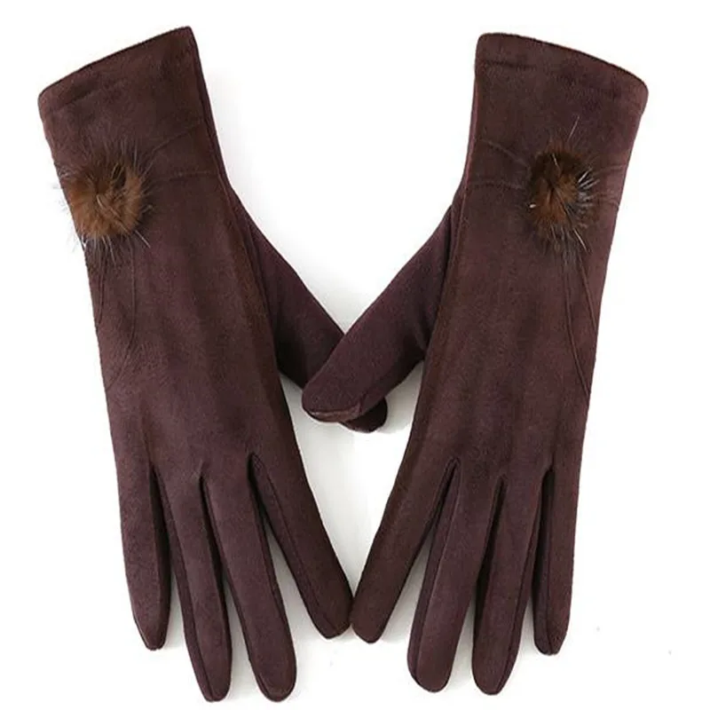 Зимняя женская обувь Модные женские ботинки на инскусственный замш сенсорный