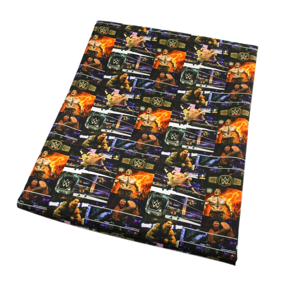 

Sport Theme Polyester Cotton Fabric Print stretch Cotton Fabric Patchwork Sewing Material Diy Dress Shirt Mask 50*145cm,1Yc23002