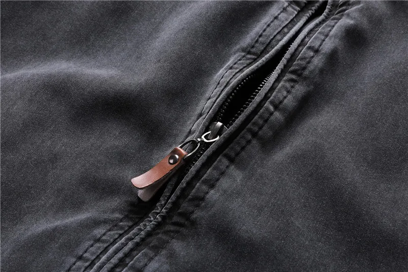 

2021 New Plus Cotton Mens Jackets Stand Collar Simple Casual Men's Jacket Solid Color Warm Long Sleeve Autumn Winter Jaket Men