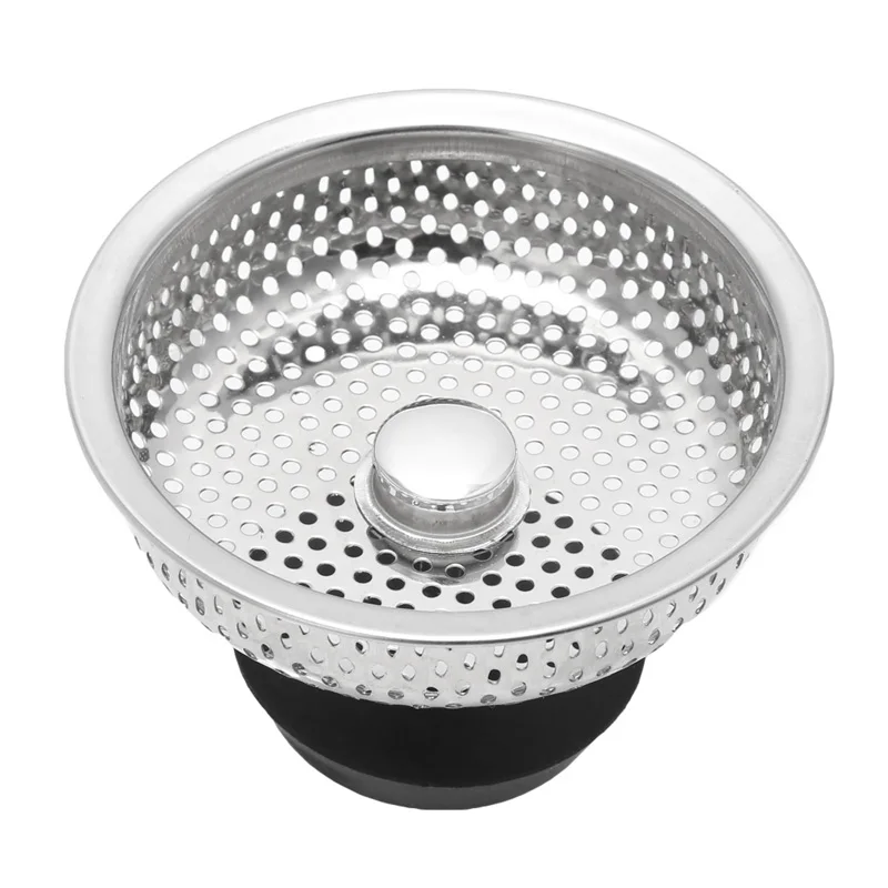 

Stainless Steel Kitchen Sink Strainer Stopper Waste Plug Sink Filter Bathroom Hair Catcher Drains Strainer