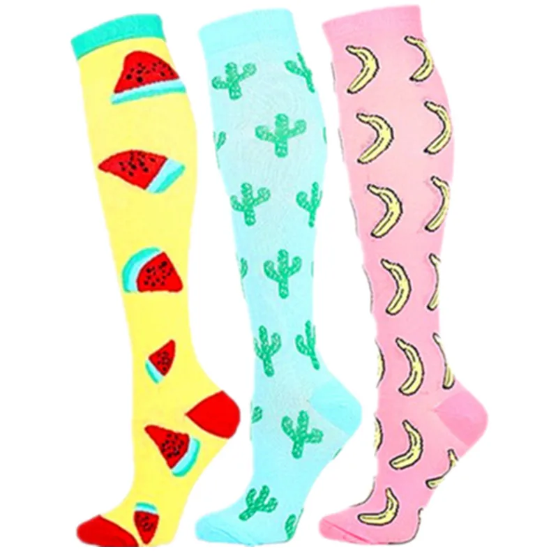 

Size XXL Running Men Women Compression Stockings Fit For Medical Edema,Diabetes,Varicose Veins Circulation Knee High Stockings