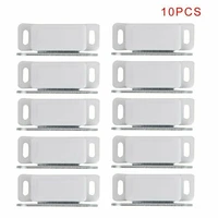 20pcs magnetic door catch heavy duty magnet catch stainless steel plasic strike plates for kitchen latch furniture wardrobe