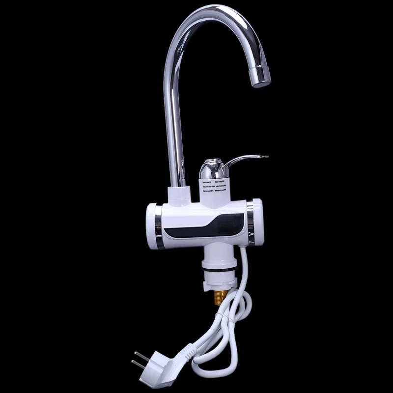 Eu Plug Electric Kitchen Water Heater Tap Instant Hot Faucet Cold Heating Tankless Instantaneous Heate | Обустройство дома