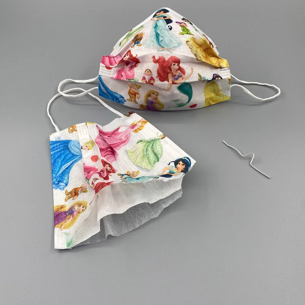 Маски одноразовые Мультяшные для детей и взрослых маски лица с рисунком животных