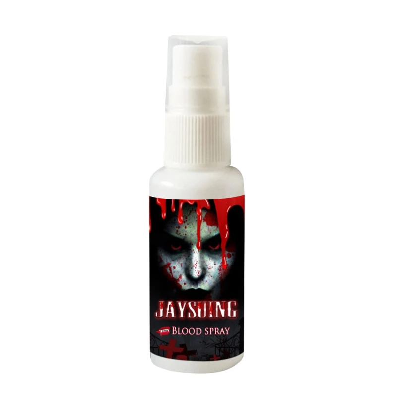 

2021 New Fake Blood Spray Carnival Activities Bleeding Makeup Zombie Horror Vampire Props Halloween Decoration