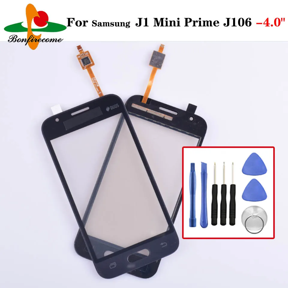 Для Samsung Galaxy J1 Mini Prime J106 сенсорный экран дигитайзер ЖК Переднее стекло Внешний Объектив Замена