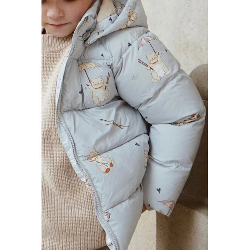 Abrigo de plum&oacute;n de pato blanco para ni&ntilde;os y ni&ntilde;as, chaqueta gruesa a prueba de viento, ropa de invierno, 2021 KS, 95%-4