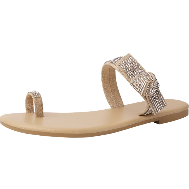 

Spring and Summer New Korean Fashion All-match Fashion Split Toe Flat Bottom