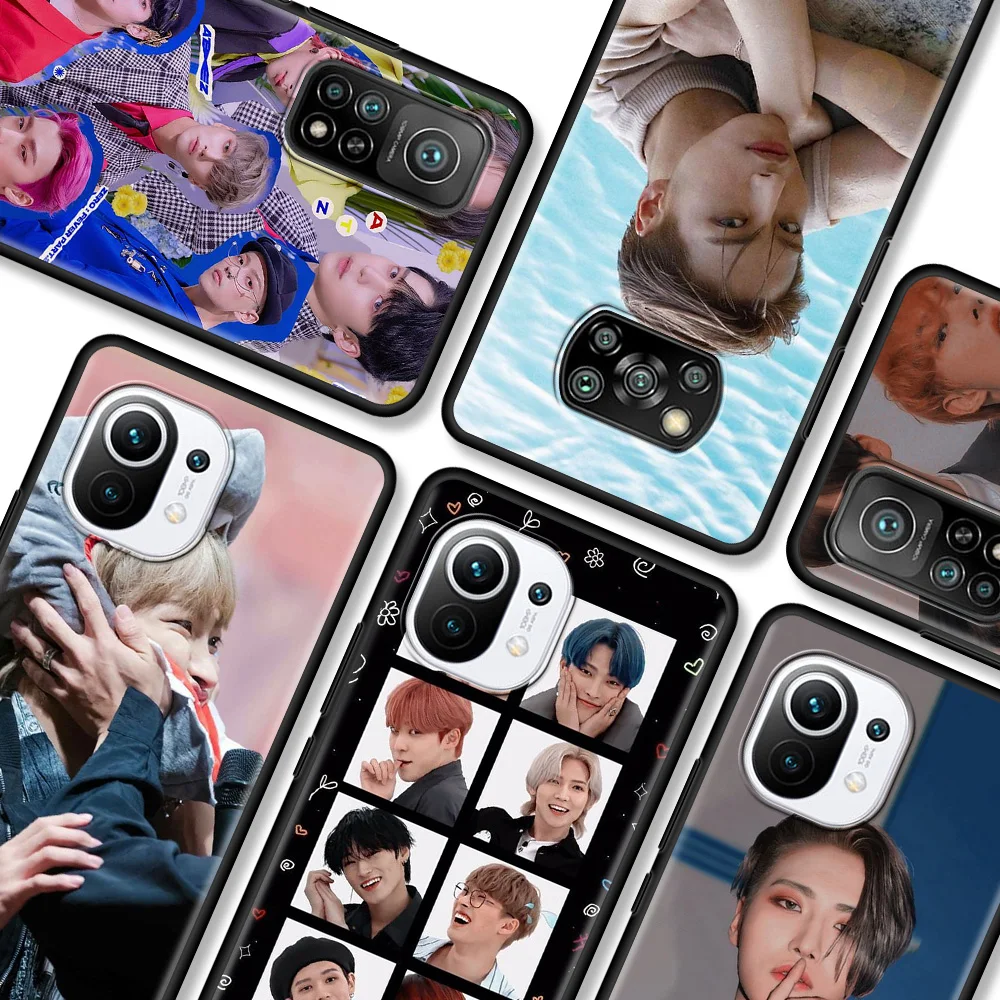 

Phone Case for Xiaomi Pocophone F1 Poco X3 NFC X3 GT X3 Pro M3 Pro 5G F3 GT Soft Cover Back Funda Capa ATEEZ HongJoong SeongHWA