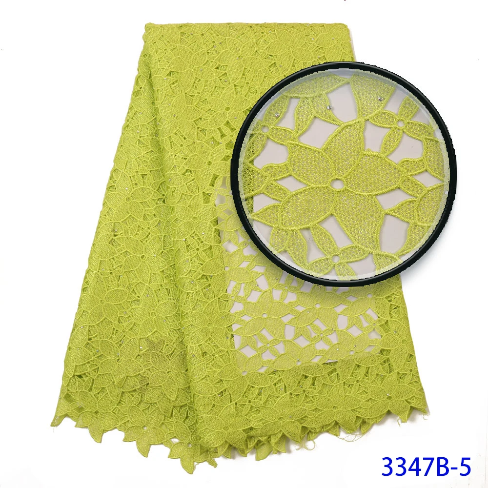 

Cord Lace Dress Styles Aso Ebi Guipure Fabric Cotton Chemical Water Soluble Guipure Stones Rhinestone High Quality 2020 Style
