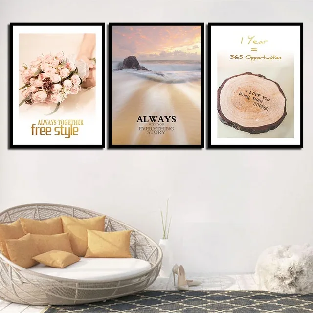 Постеры Романтические серии Roes водонепроницаемые простые картины принты