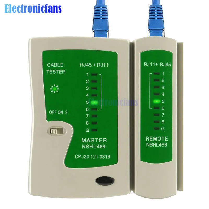 Professional Network Cable Tester RJ45 RJ11 RJ12 CAT5 UTP LAN Cable Tester Detector Remote Test Tools Networking High Quality
