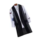 Дешевые отложной воротник выдолбленный длинный женский жилет размера плюс черное платье без рукавов с принтом; Куртка-кардиган; Детская офисные женские туфли летние жилет 4XL