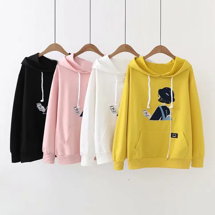 Женская толстовка в Корейском стиле весна-осень 2020 новый стиль свободная с