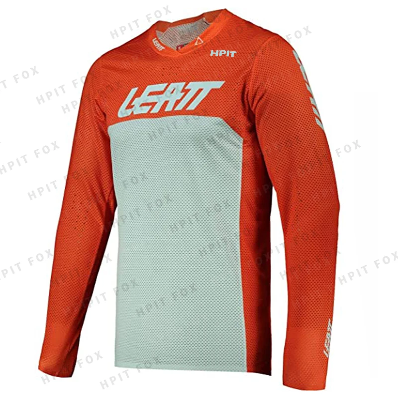 

2021 Motorcycle Mountain Bike Team Downhill Jersey MTB Offroad DH MX Bicycle Locomotive Shirt Cross Country Racing Hpit Leatt