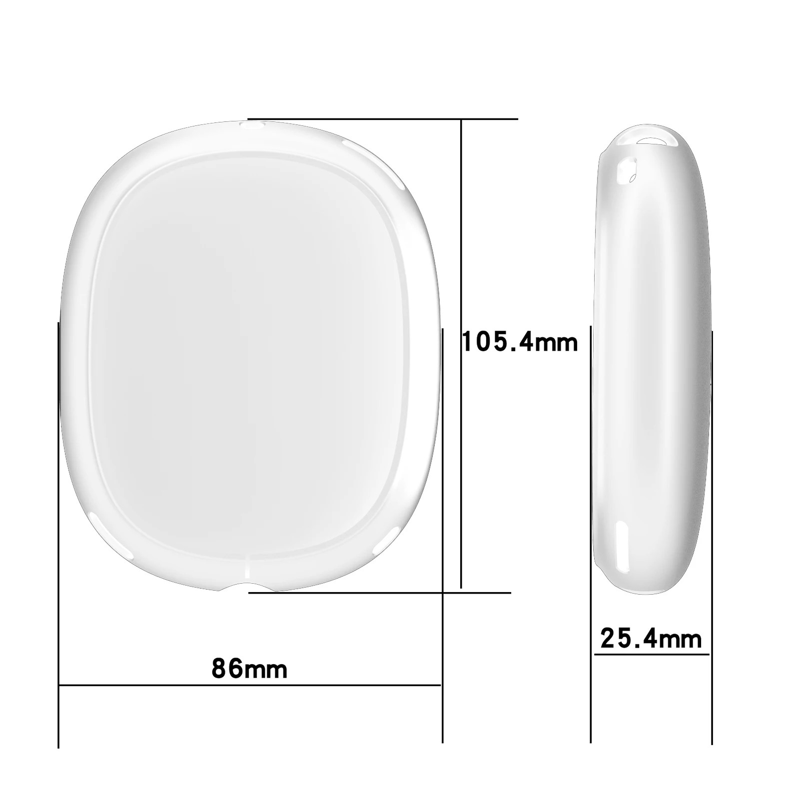 

Transparent Headphones Cup Cover For AirPods Max, Dustproof Anti-scratch Headphone Cups Protective Case TPU Shell Accessories