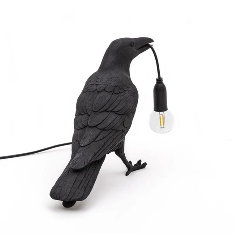 

Raven Light Birds Table Lamps Bedroom Resin Crow Desk Lamp Bedside Light Wall Sconce Promotion