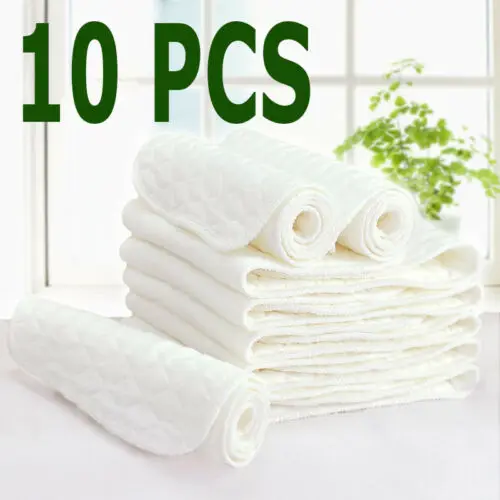 10 шт. многоразовые хлопковые подгузники для детей|Детские подгузники| |