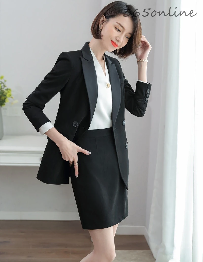 

High Quality Fabric Formal Uniform Designs Pantsuits Business Work Wear Blazers Set Professional Ladies OL Styles Pants Suits
