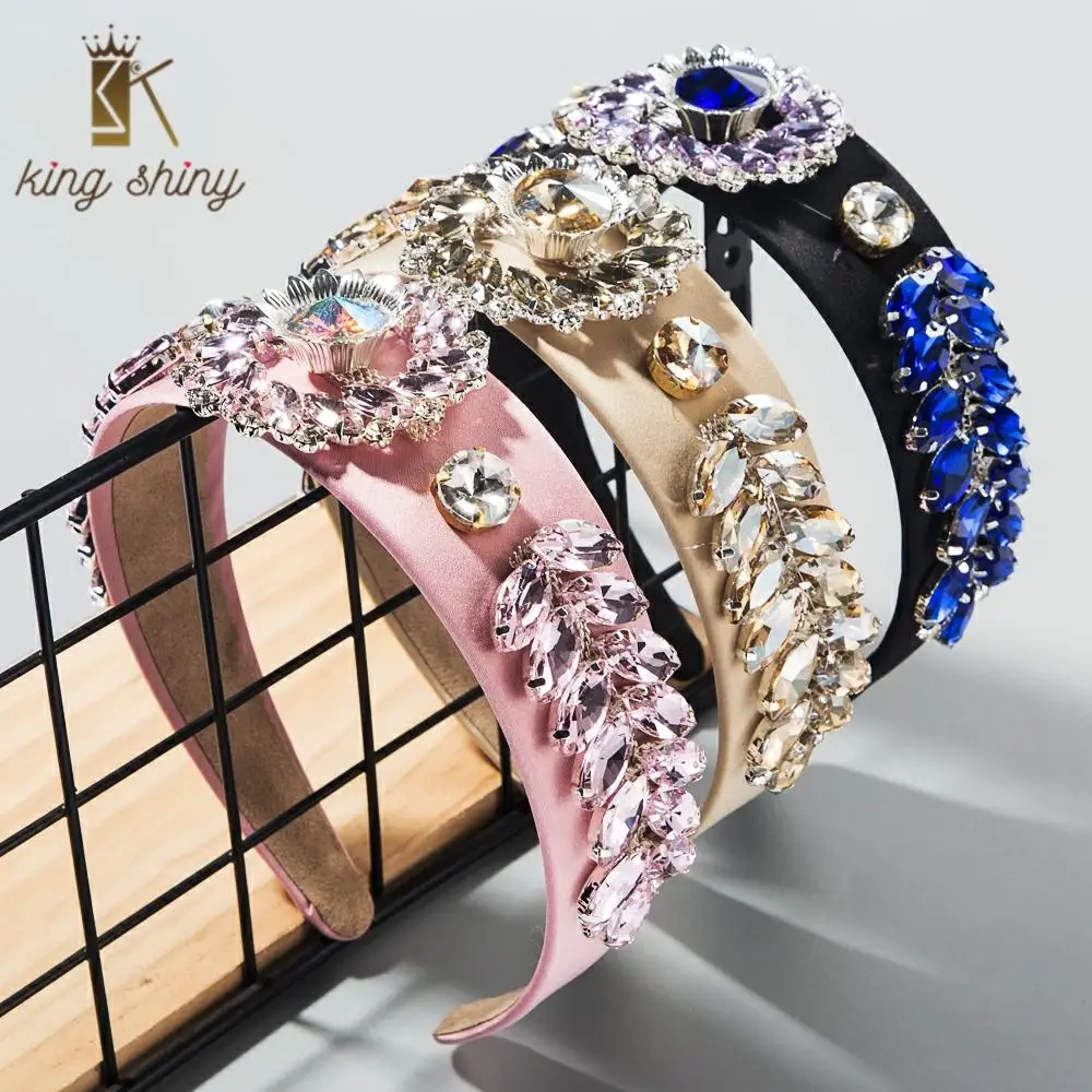 Женский обруч для волос в стиле барокко роскошный с супер блестящими кристаллами
