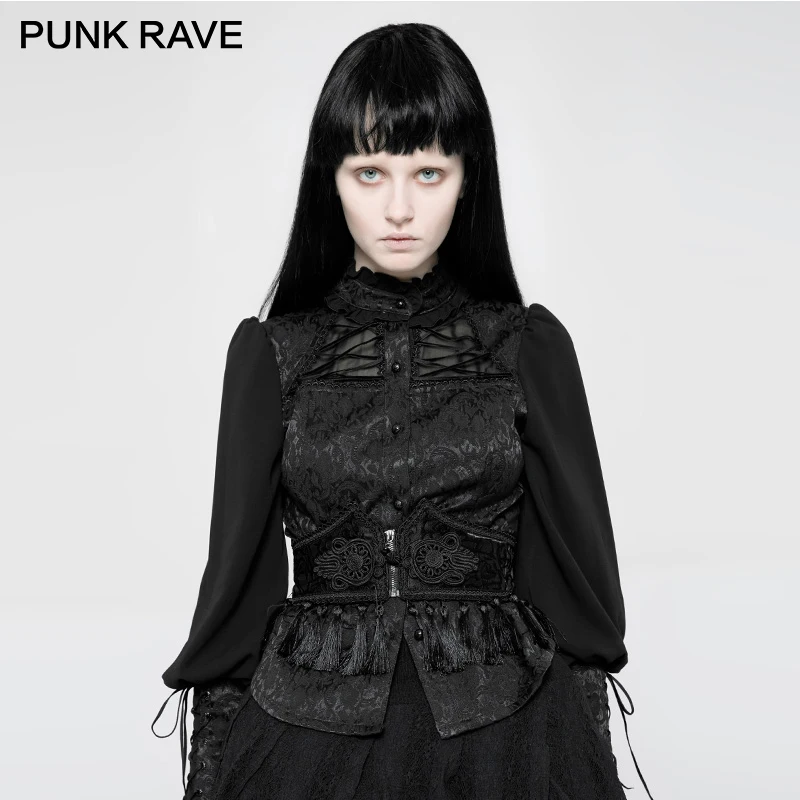 Женский жаккардовый корсет готический кружевной пояс с кисточками и узорами в