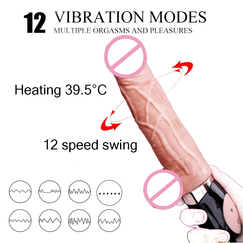 Фаллоимитаторы Вибратор реалистичный большой пенис вставка для женской