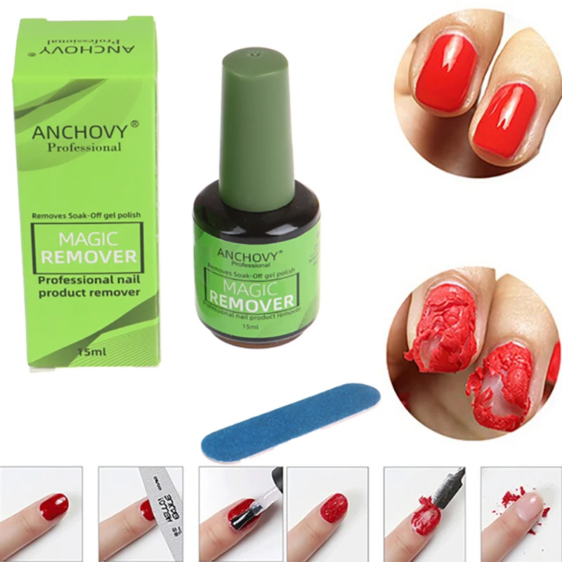 

15ml Nail Polish Burst Gel Magic Nail Polish Remover Fast Soak Off UV Gel Nail Polish Lint-Free Degreaser Cleaner