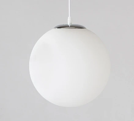 Single Lamp LukLoy подвесной светильник из матового стекла, подвесной светильник с шариком, подвесной светильник для спальни, фойе, кладовой, гостиной, обеденного стола, острова - Цвет корпуса: Single Lamp
