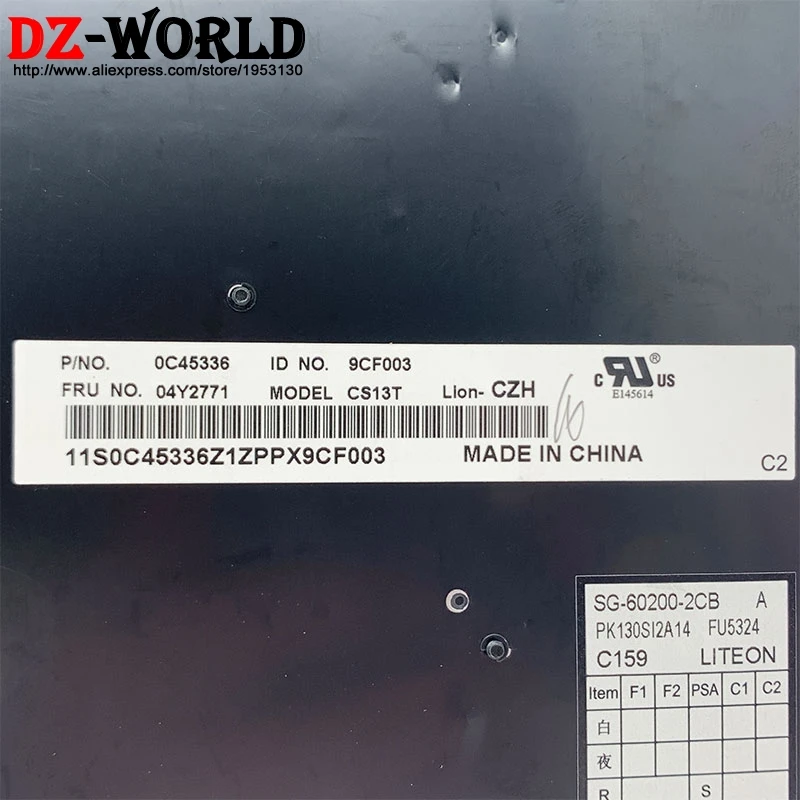 Чешская клавиатура Orig CZ для ноутбука Lenovo Thinkpad E431 E440 L440 L450 L460 T440 T440S T431S T440P T450 T450S T460