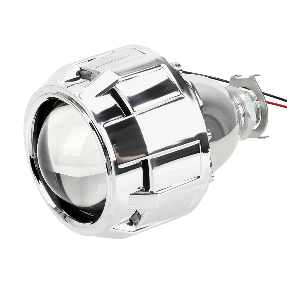 Серебряный черный корпус 2 5 дюймов для H1 ксеноновая Светодиодная лампа H4 H7 линза